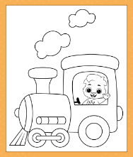 Train coloring pages printable