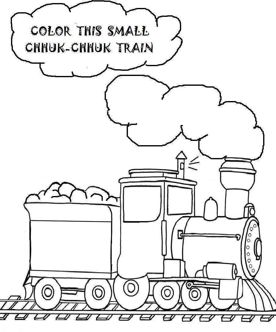 Free printable train coloring pages for kids