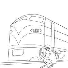 Train coloring pages