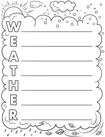 Weather acrostic poem template free printable papercraft templates