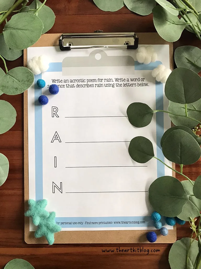 Free printable acrostic poem templates for may â the art kit