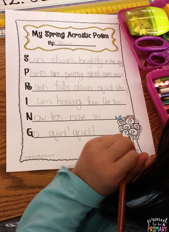 Spring acrostic poems to beautify your classroom â page of