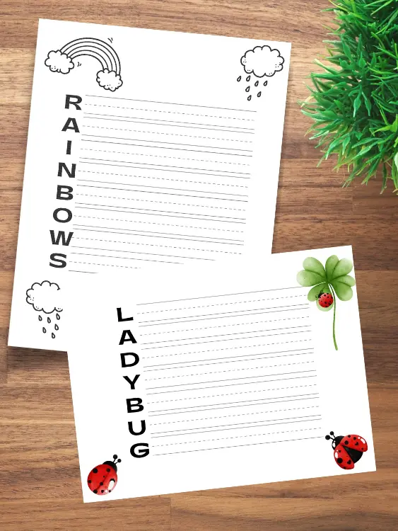 Free spring acrostic poem templates