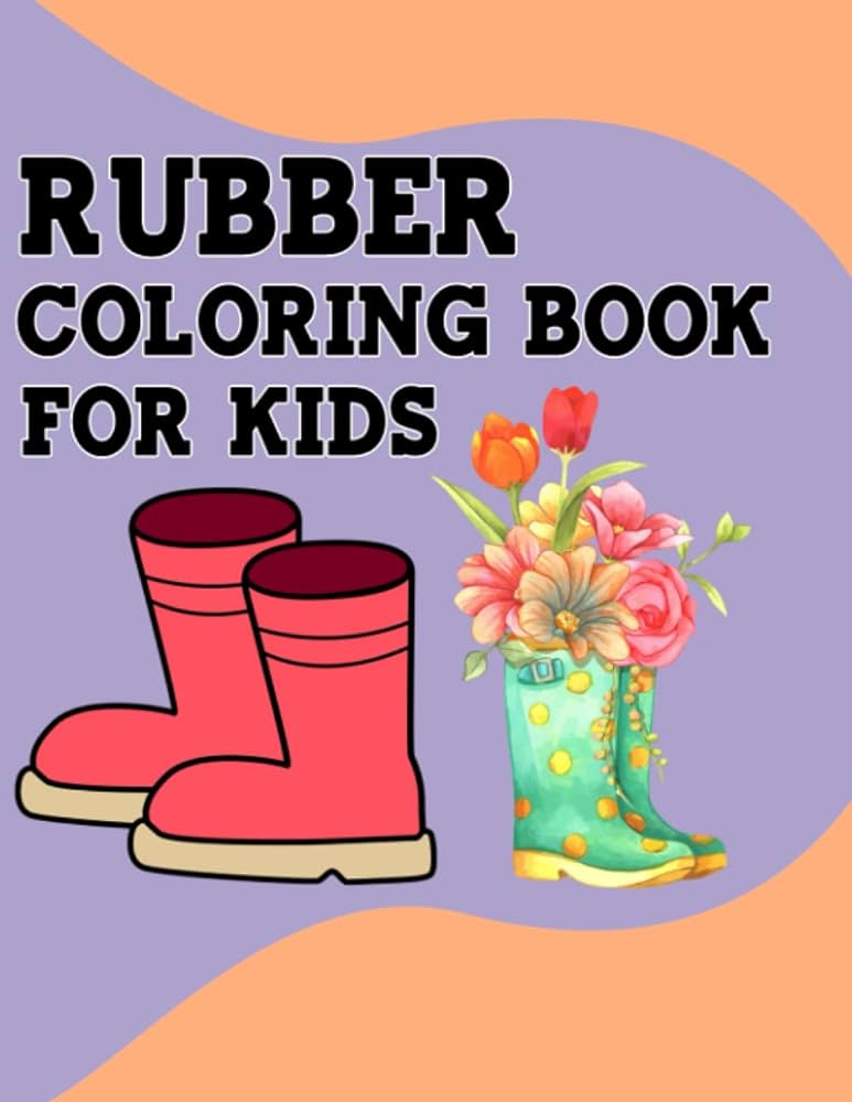 Rubber boot coloring book for kids beautiful fashion shoes designs gift for kids teen publisher exp books