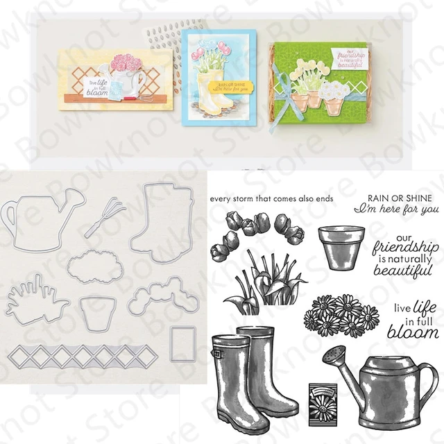 Rain boot metal cutting die and clear tamp for crapbooking decor emboing template greeting card handmade new arrival