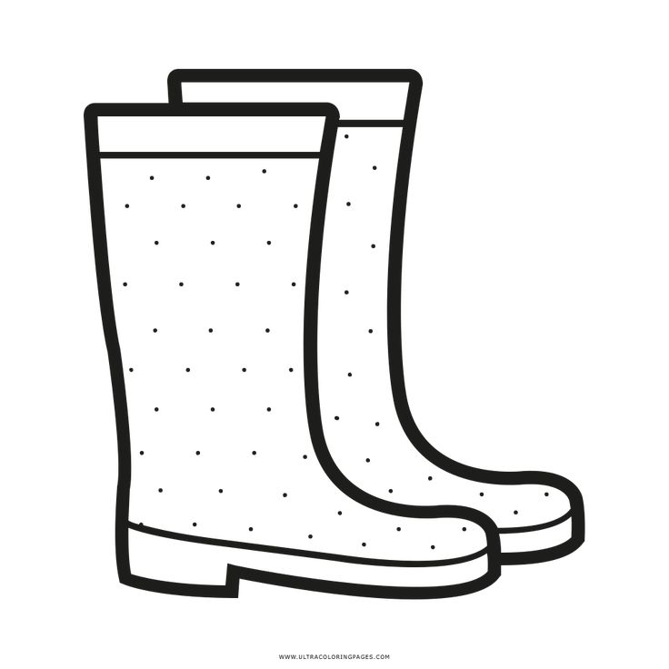 Rain boots coloring page kids rain boots rain boots coloring pages