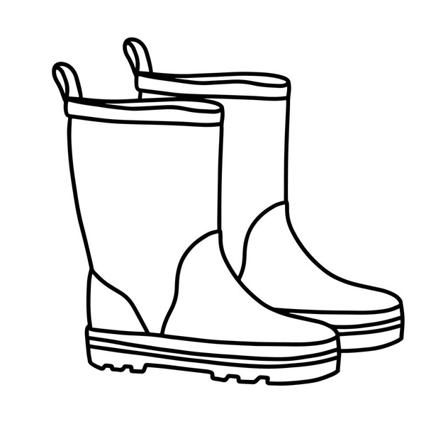 Rain boots free stock vectors