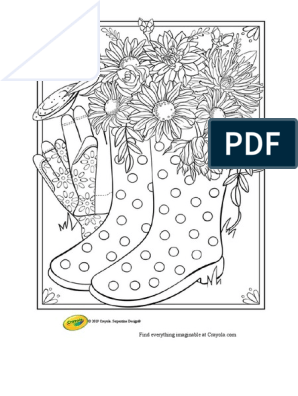 Spring boots coloring page pdf