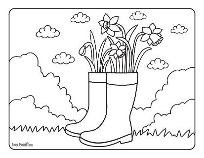 Spring coloring pages â printable coloring pages