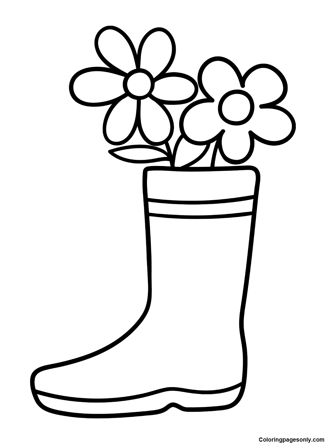 Boots coloring pages printable for free download