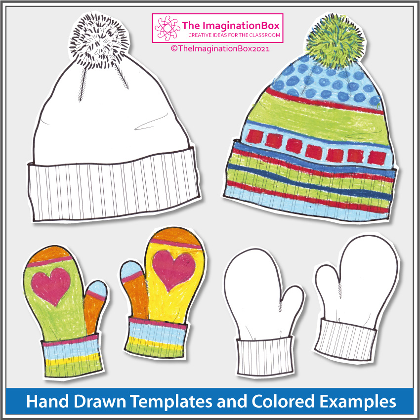 Spring coloring pages rain boots umbrella hat and mittens art activity