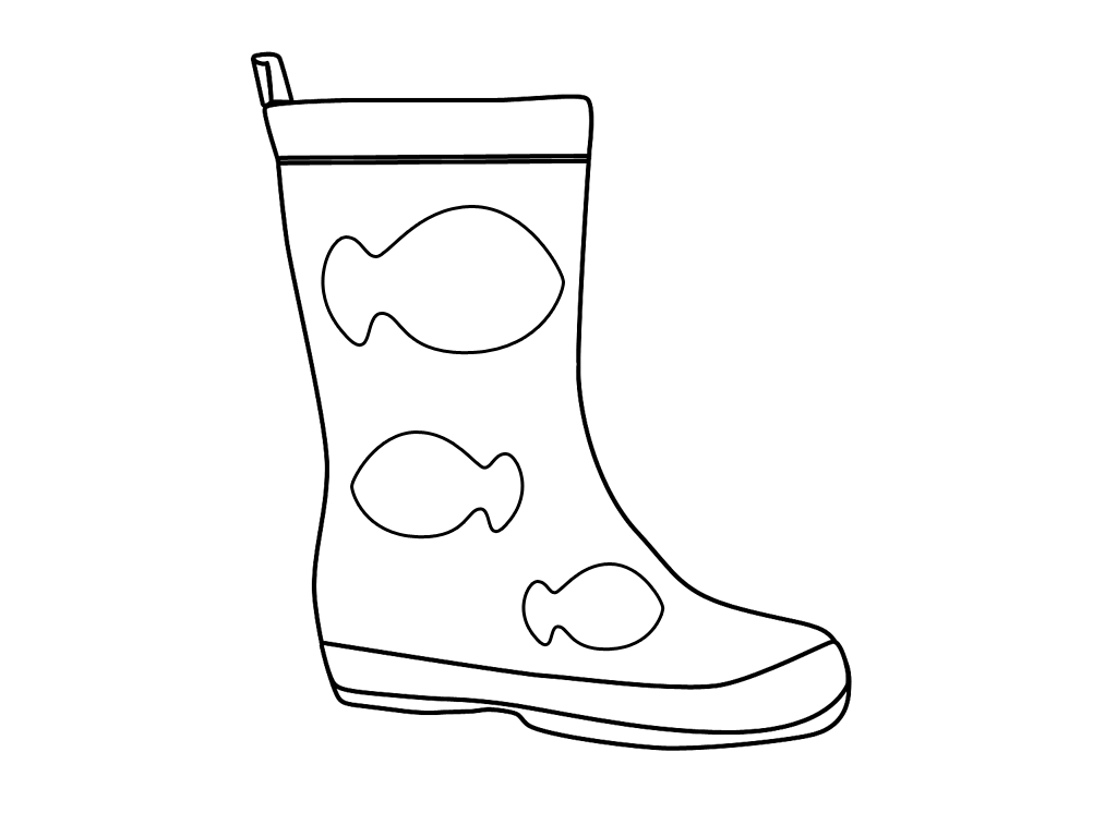 Free rain boots coloring page download free rain boots coloring page png images free cliparts on clipart library