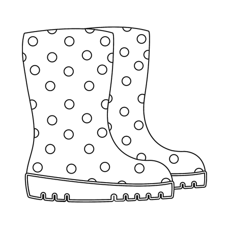 Rain boots drawing black white stock illustrations cliparts and royalty free rain boots drawing black white vectors