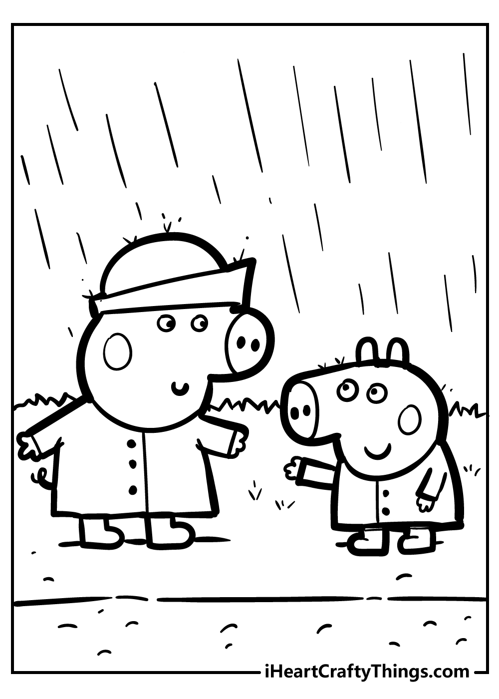 Peppa pig coloring pages free printables