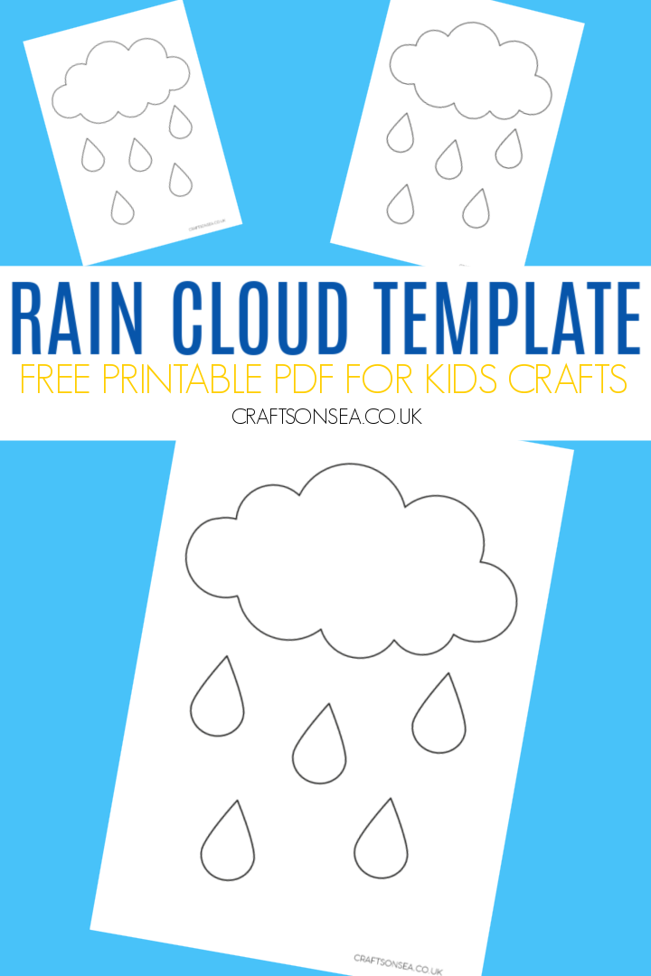 Free rain cloud template printable pdf