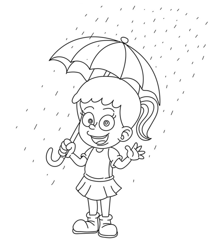 Top free printable rain coloring pages online