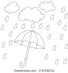 Rain coloring page images stock photos d objects vectors