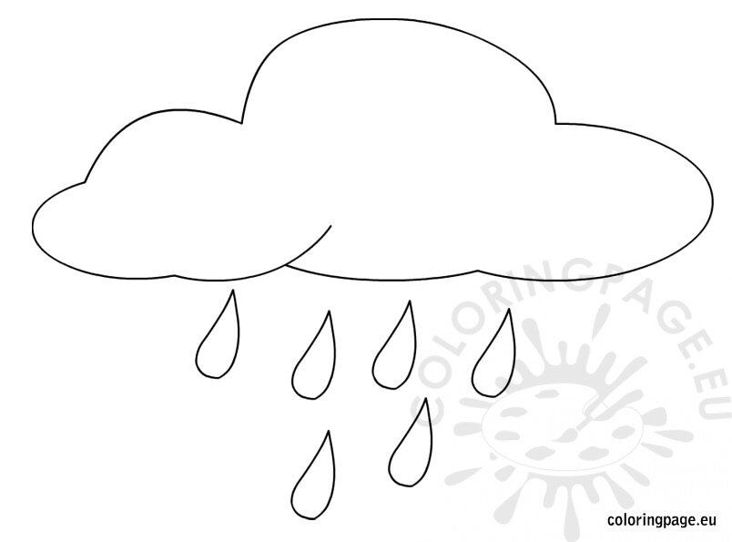 Rain coloring page coloring page