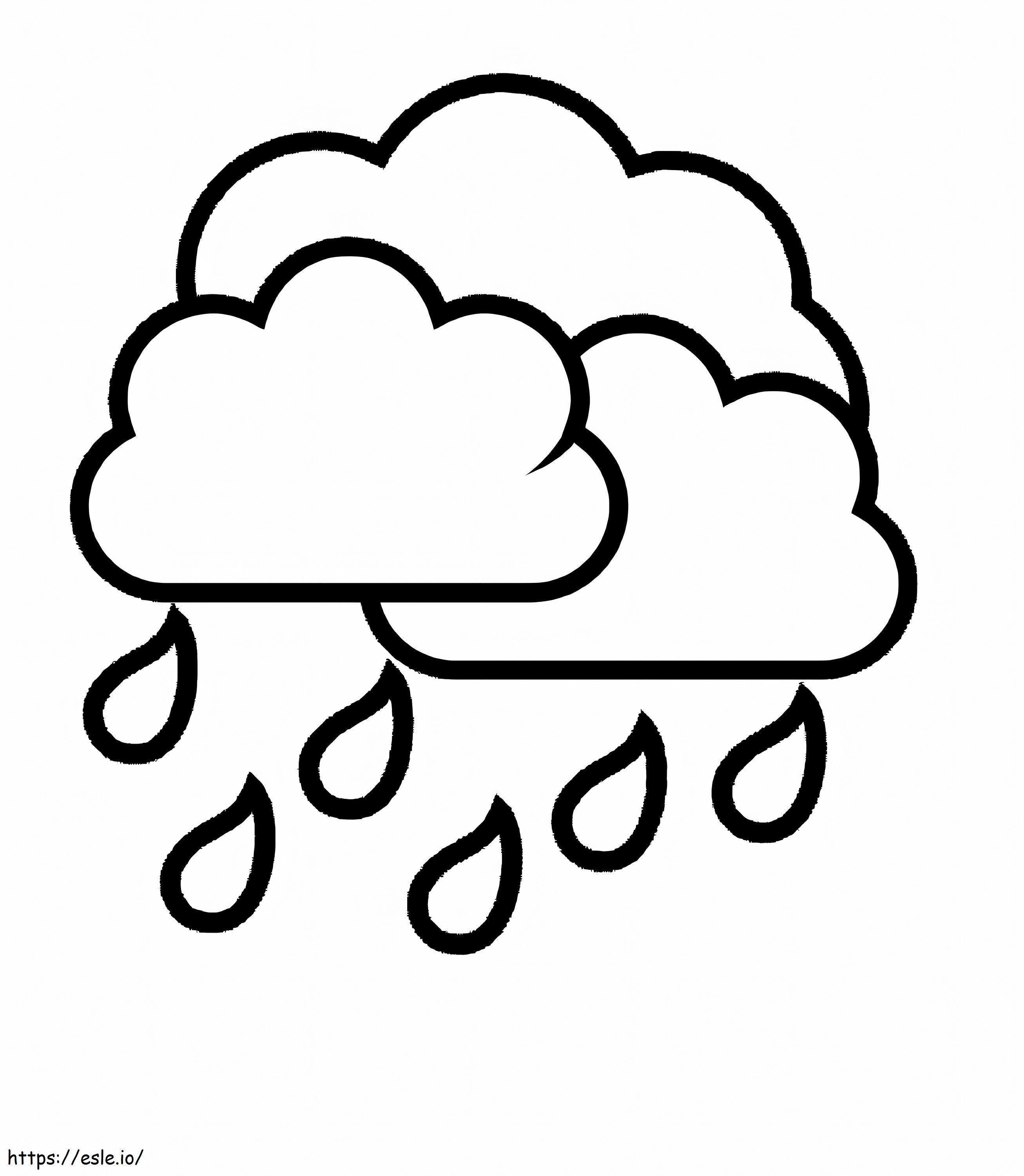 Normal rain coloring page