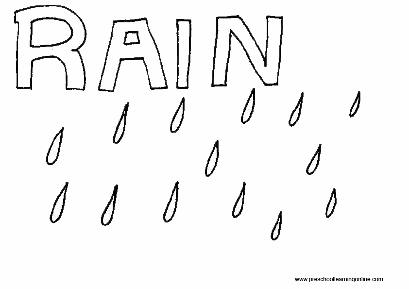 Kids seasonal coloring pages weather