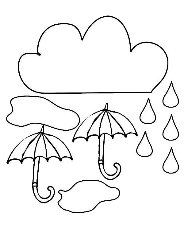 Cloud and umbrella and raindrop coloring page color luna coloring pages free printable coloring pages free coloring pages