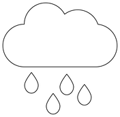 Raindrop coloring pages free printable pictures