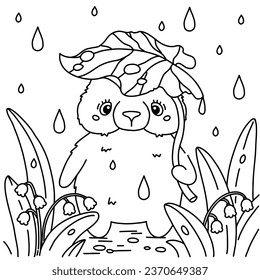 Rain coloring page images stock photos d objects vectors