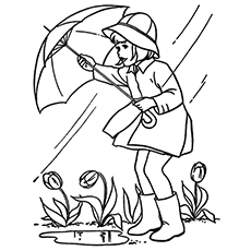 Top free printable rain coloring pages online