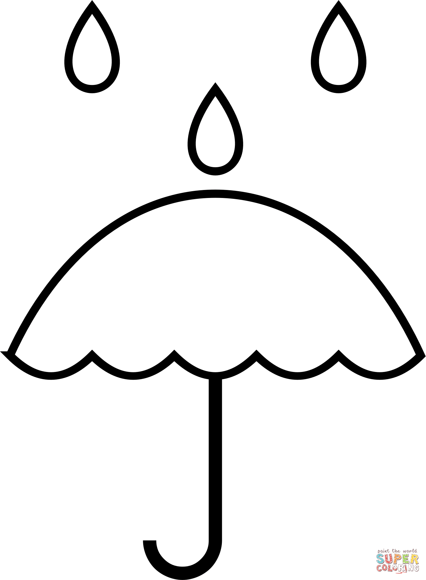 Rain coloring page free printable coloring pages