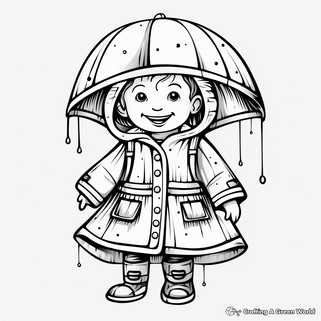 Rain coloring pages