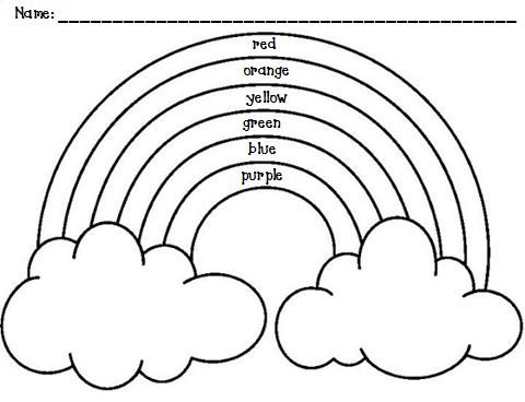 Colors and kindergarten color week rainbow pages rainbow drawing coloring pages