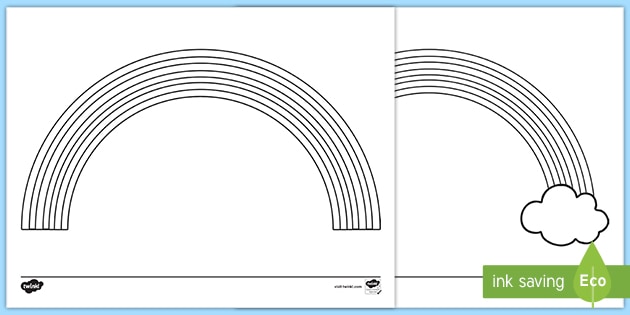 Rainbow coloring sheet arts crafts