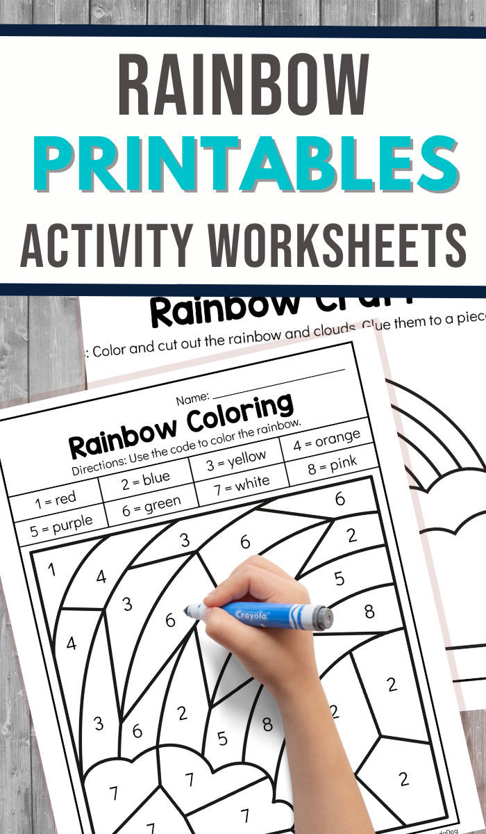 Rainbow activity sheets