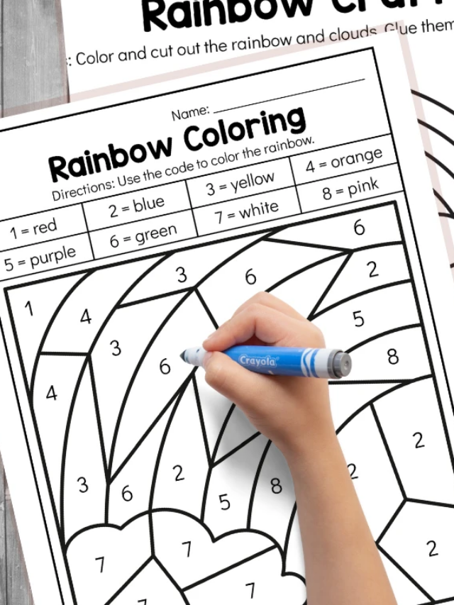 Rainbow activity sheets