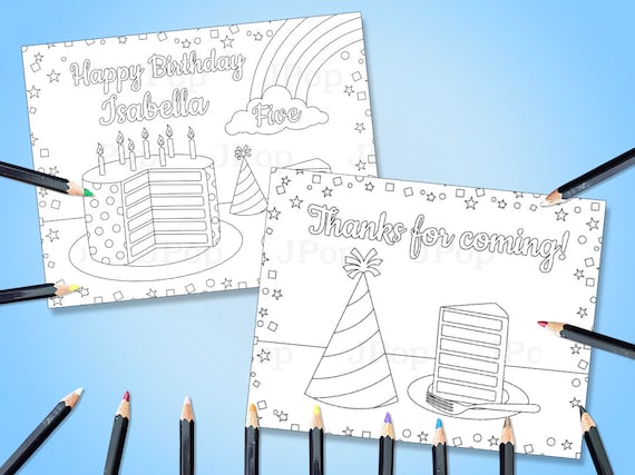 Personalized coloring pages rainbow cake coloring pages rainbow cake customizable coloring pages custom coloring pages