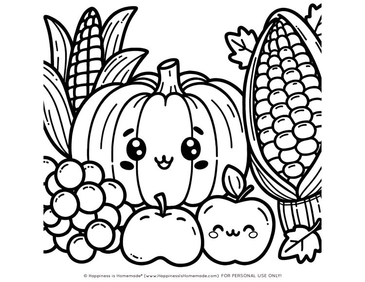 Free thanksgiving coloring pages for adults kids