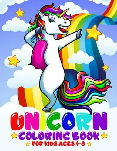 Unicorn coloring book for kids ages