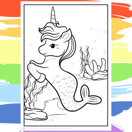 Cute unicorn coloring pages