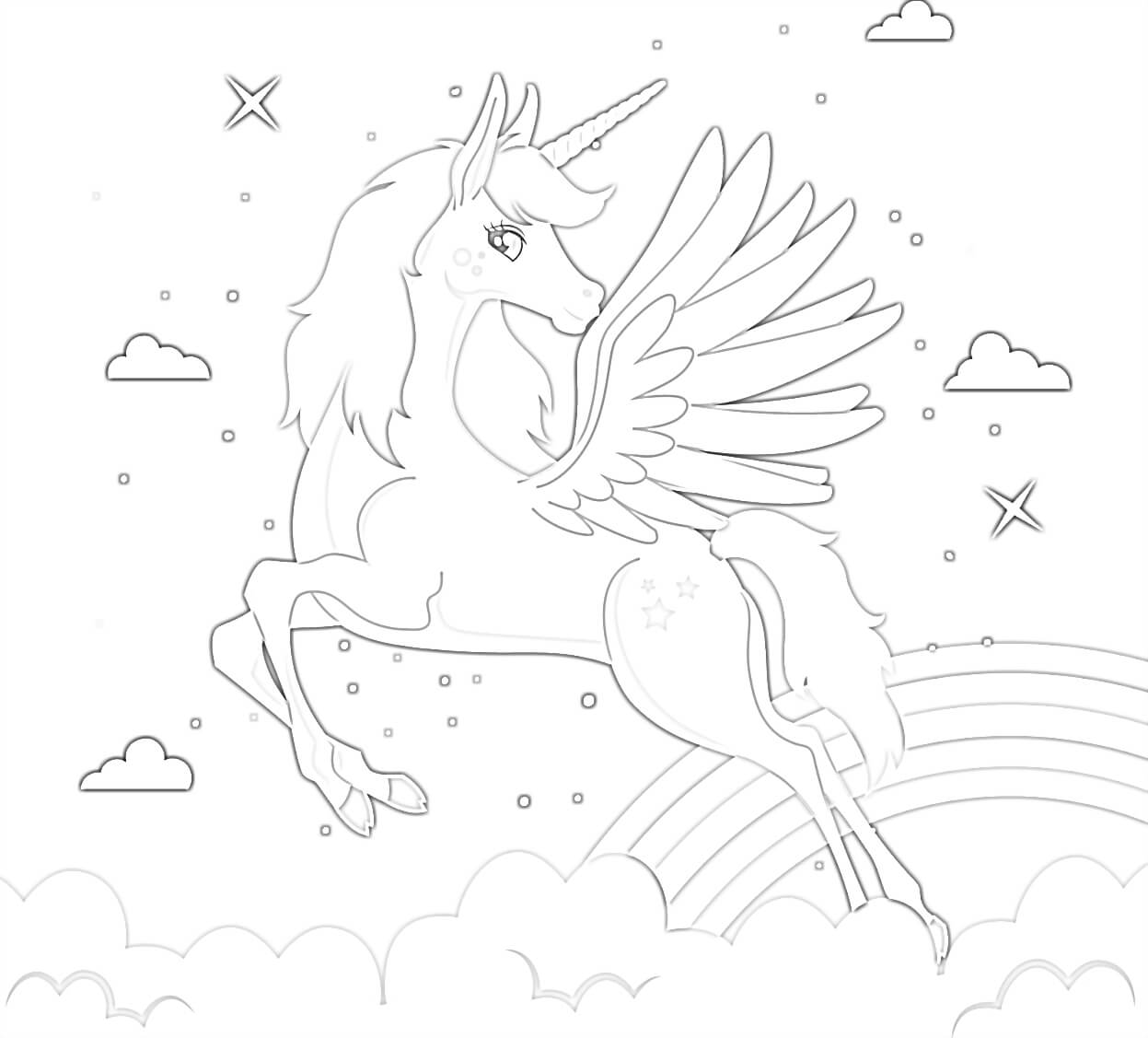 Free unicorn coloring pages the best collection in