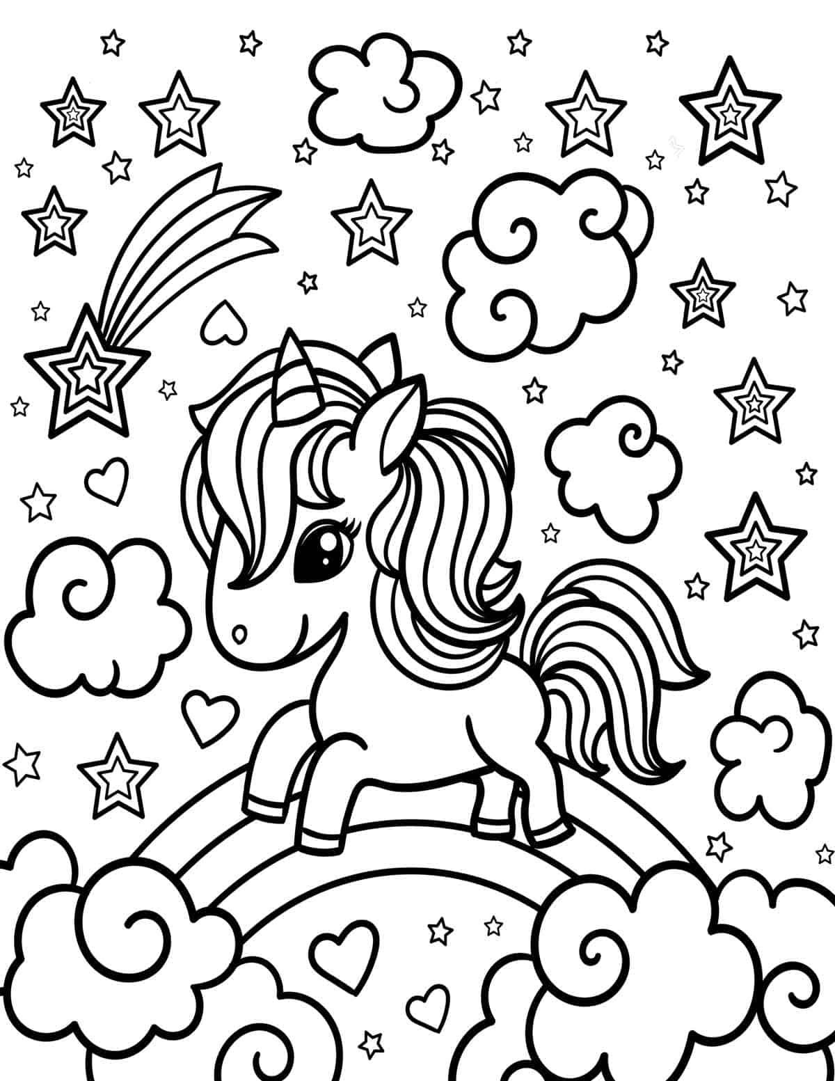 Magical unicorn coloring pages print for free skip to my lou