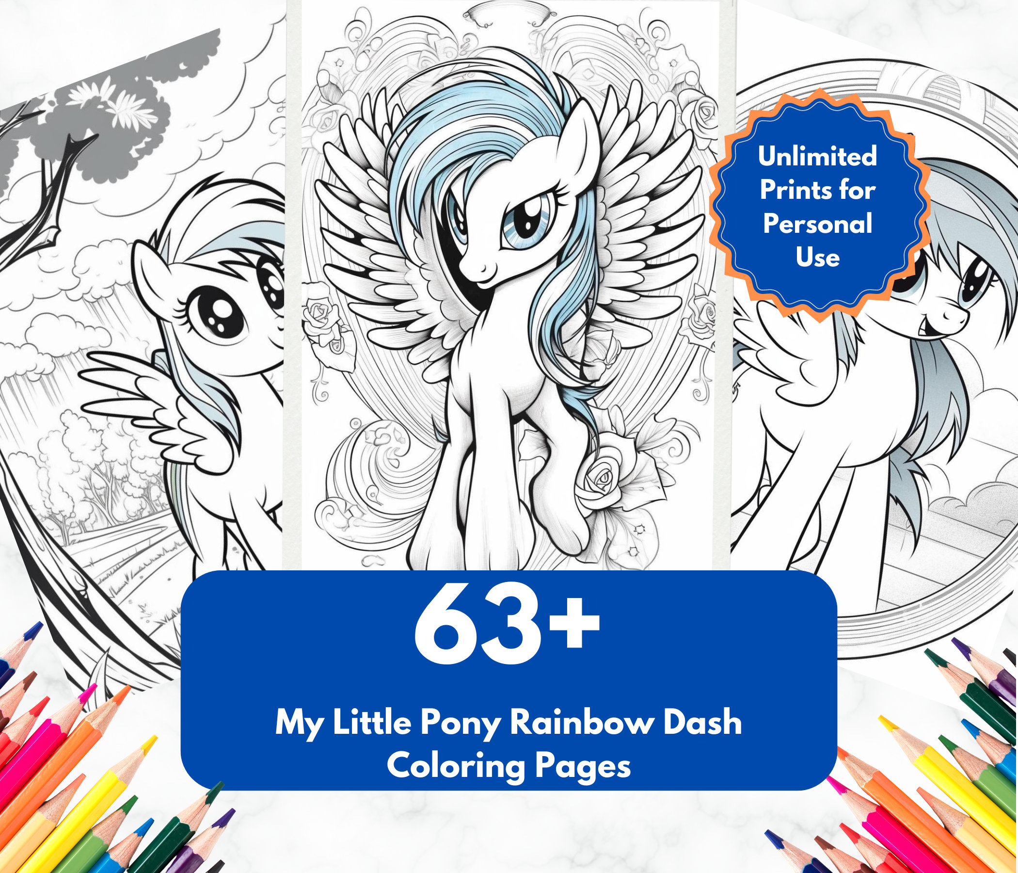 My little pony rainbow dash coloring pages cartoon high quality printable pdf in us letter a a a a a a sizes png jpg