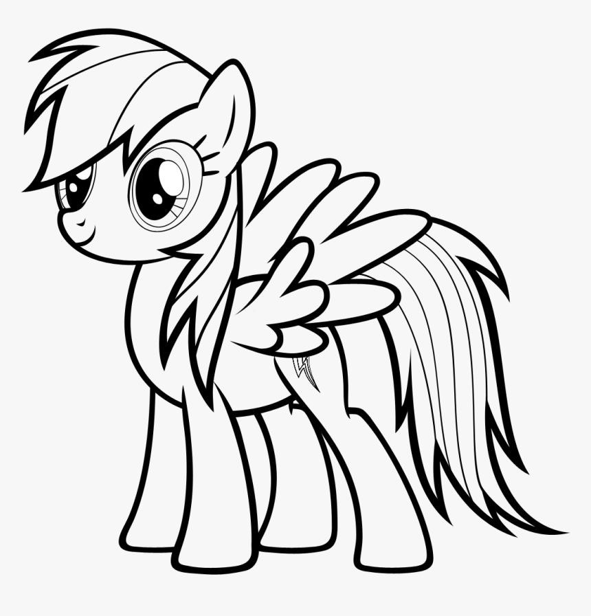 Rainbow dash coloring pages