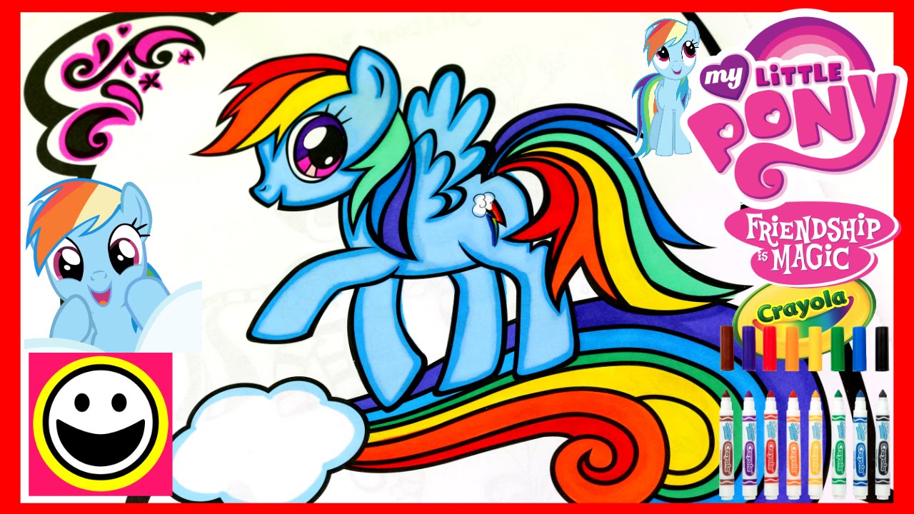 Rainbow dash from my little pony coloring book pages color with cutiepietoysurprise