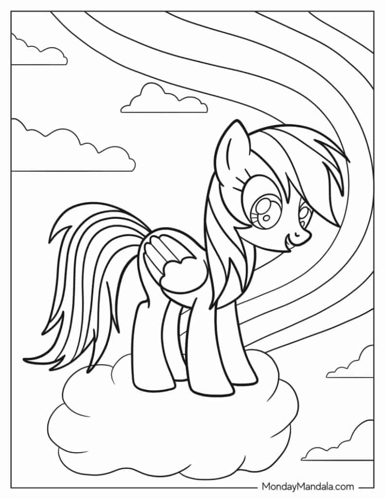 My little pony coloring pages free pdf printables