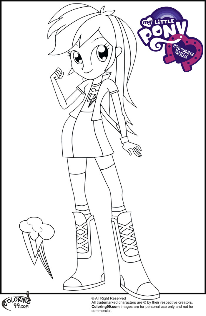 Fans request rainbow dash equestria girl coloring pages team colors