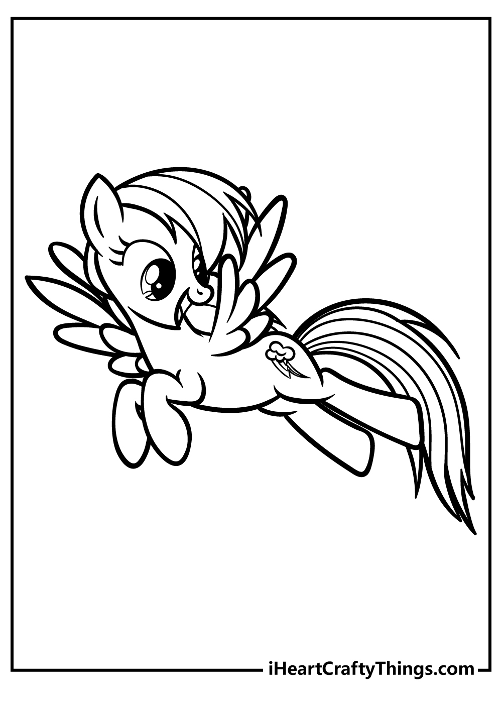 Rainbow dash coloring pages free printables