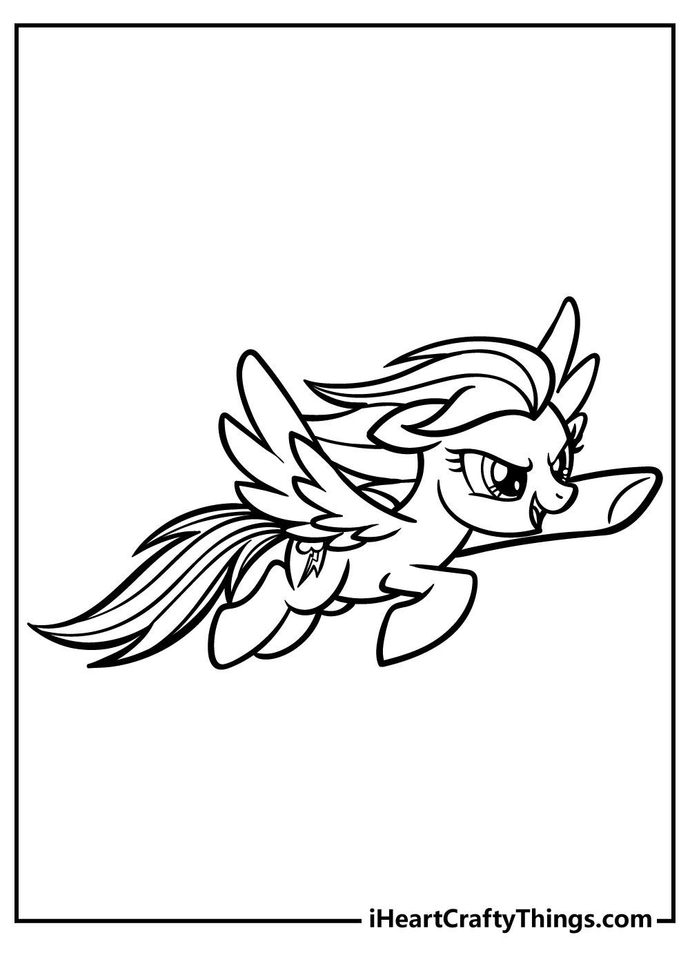 Rainbow dash coloring pages free printables