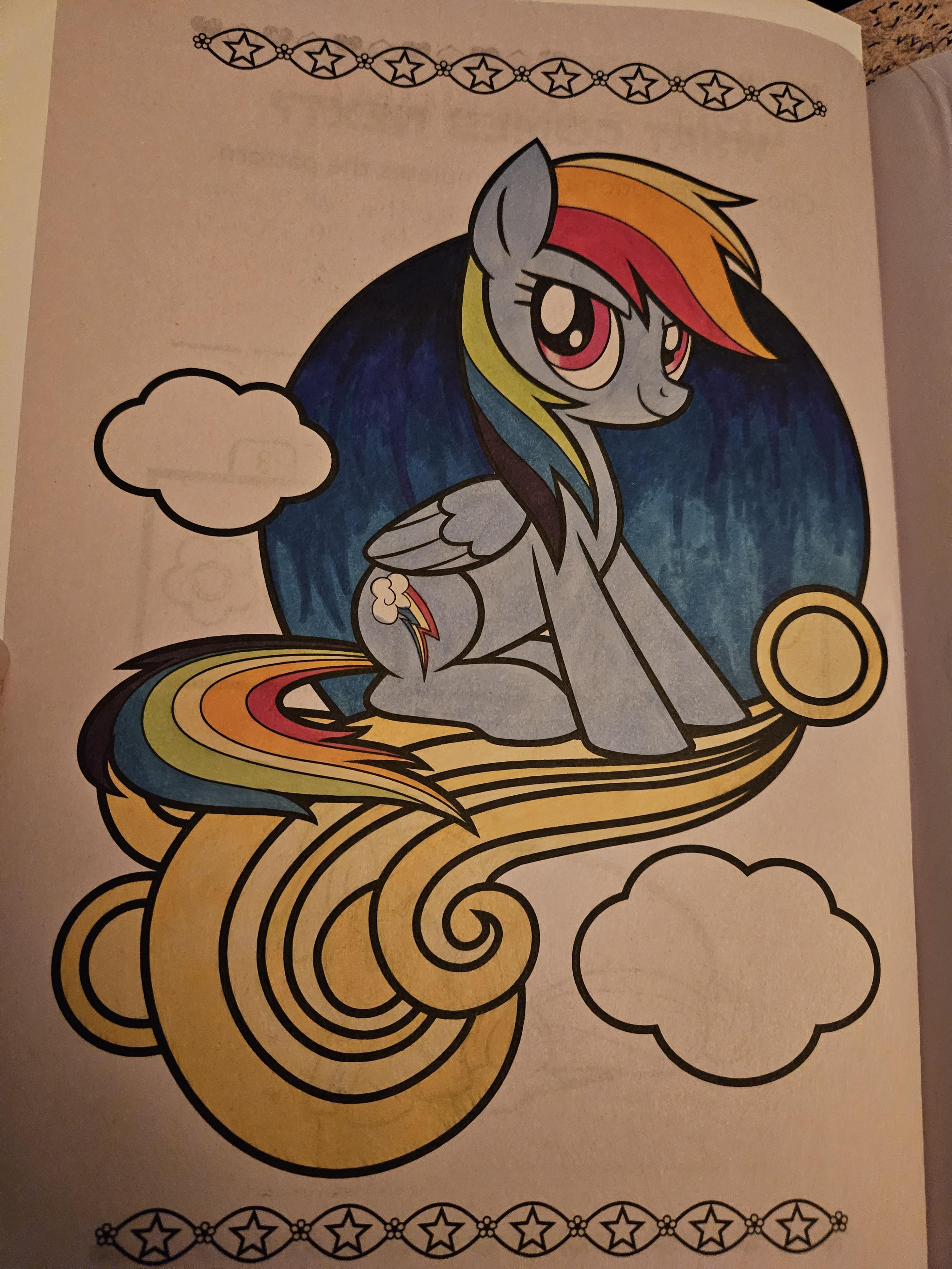 Rainbow dash coloring page rmylittlepony