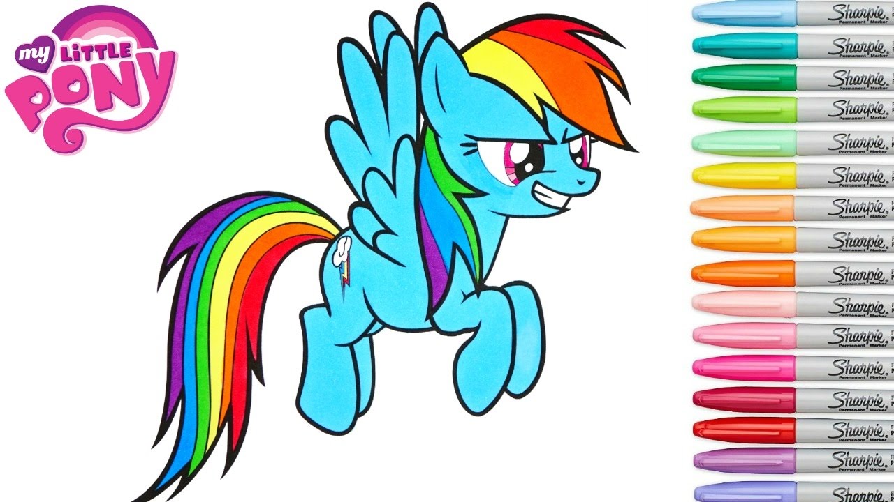 Y little pony coloring book rainbow dash lp colouring pages rainbow splash