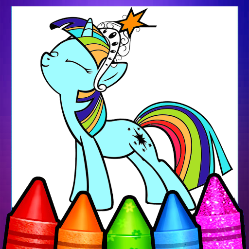 My coloring book pony game pages â